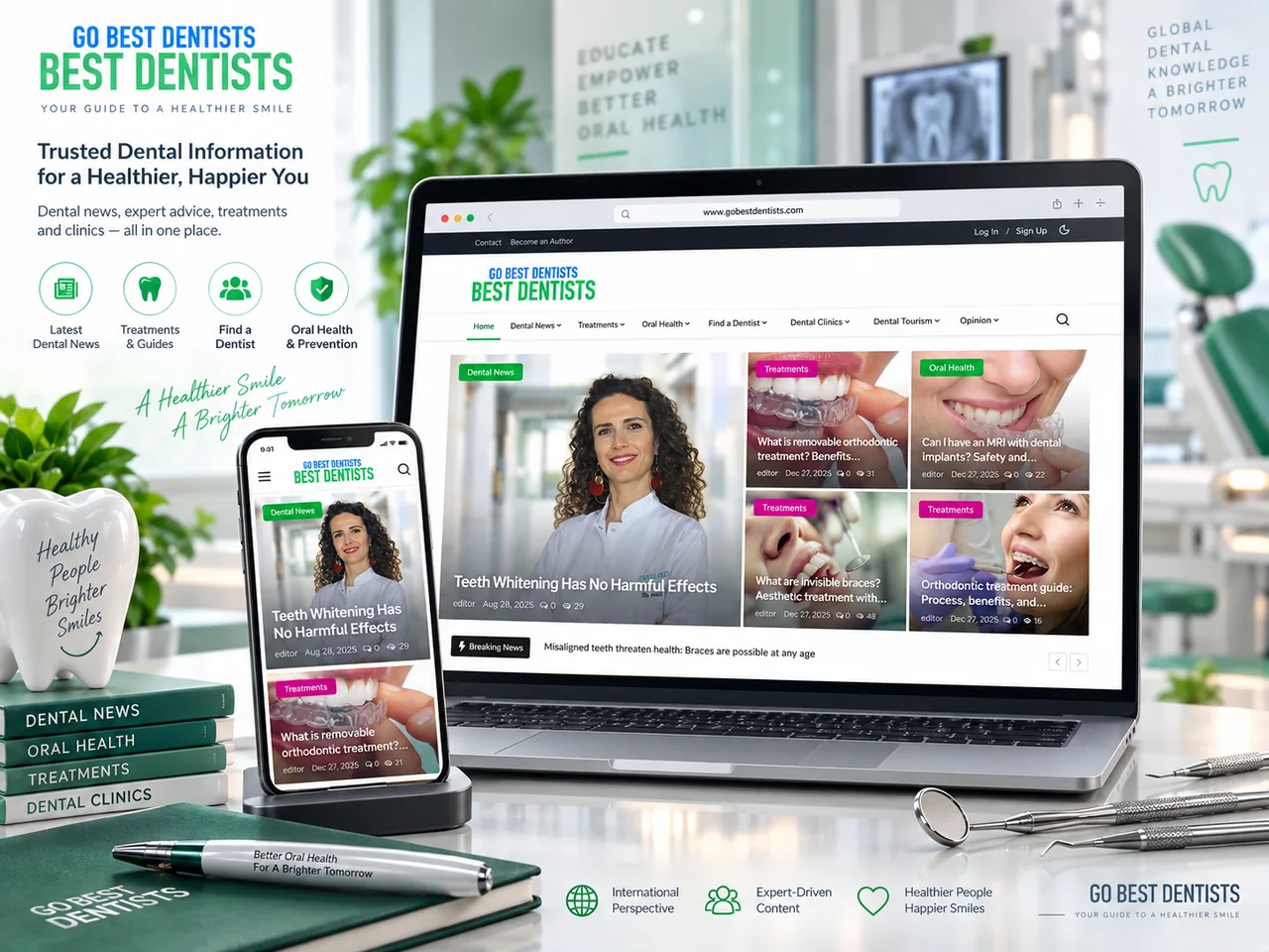 GoBestDentists gerçek proje görünümü