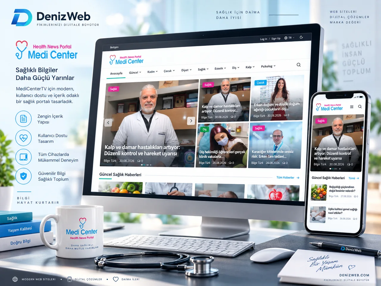 MediCenterTV gerçek proje görünümü
