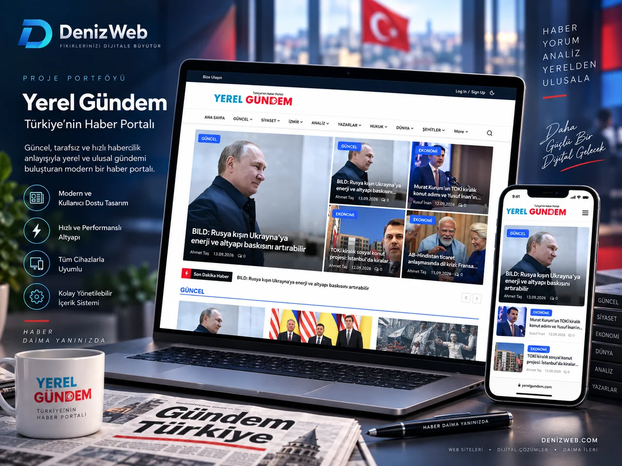 YerelGündem gerçek proje görünümü